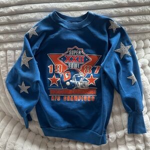 Customized Superbowl Vintage 1987 Denver Broncos Star Sweatshirt - XS